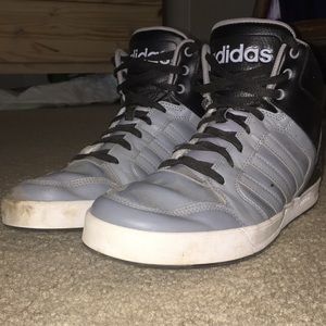 Black and grey adidas